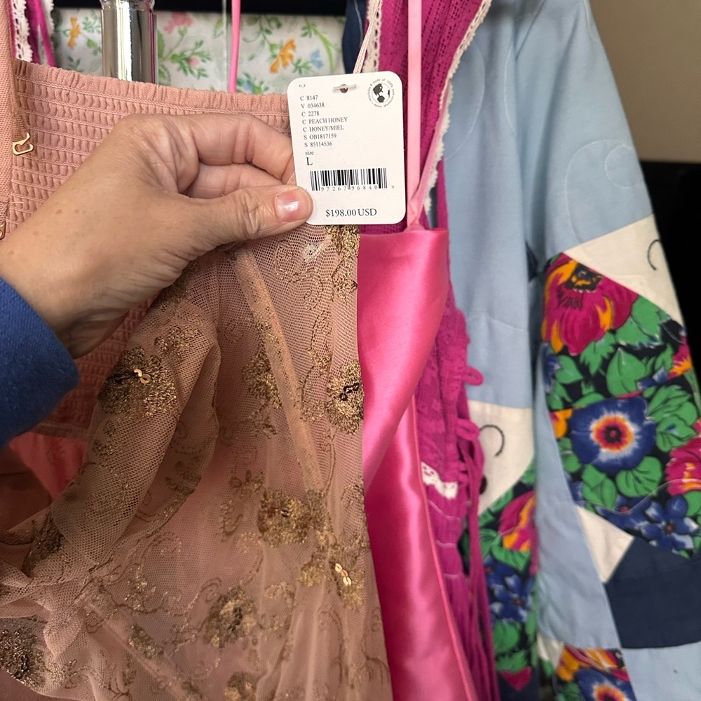 Free People Tan Floral Maxi Dress - Picture 3 of 5